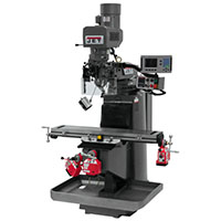 JET JTM-949EVS Milling Machine with 3-Axis (Knee) ACU-RITE 203 DRO and X, Y, and Z-Axis Power Feeds (690529)