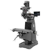 JET 9 x 42 Inch (in) Step Pulley Vertical Milling Machine with 2-Axis Newall DP700 DRO (691187)