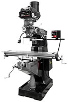 JET Elite ETM-949 9 x 49 Inch (in) Variable Speed Mill Machine with 3-Axis (Knee) ACU-RITE 203 DRO Servo X, Y, Z-Axis Power feeds and Air Powered Draw Bar (894198)