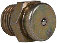 Value Collection Straight Head Angle 1/4 National Pipe Thread (NPT) Steel Button-Head Grease Fitting (89817142)