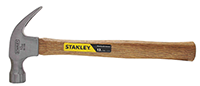 Stanley 5-1/8 Inch (in) Head Length Hickory Handle Curve Claw Nailing Hammer (98-020-071)