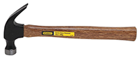 Stanley 5-1/4 Inch (in) Head Length Hickory Handle Curve Claw Nailing Hammer (98-020-073)