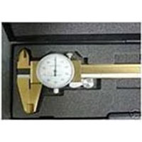 Precise 6 Inch (in) Tin Coated Stainless Steel Dial Caliper (CDT-600) - 2