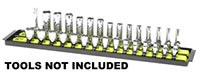 Ernst Manufacturing 1/4 Inch (in) Drive Hi-Viz 2 Boss Rail Twist Lock Socket