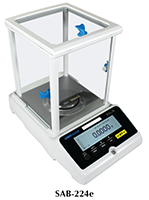 Adam Solis 220 Gram (g) Capacity External Calibration Analytical and Semi-Micro Balance (SAB-224e)