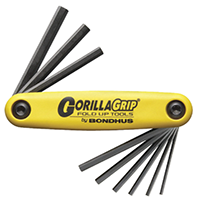 (71-350-340) Bondhus Gorilla Grip™ Fold Up Hex & Torx® Key