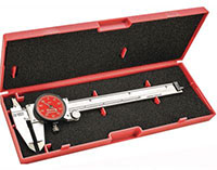 Starrett 0 to 6 Inch (in) EDP 66918 Red Face Dial Caliper (R120A-6-SLC) - 2