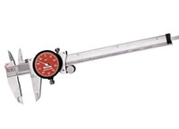 Starrett 0 to 6 Inch (in) EDP 66918 Red Face Dial Caliper (R120A-6-SLC)