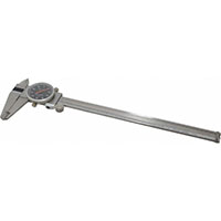 Precise 0 to 8 Inch (in) Black Dial Caliper (BEC-800)