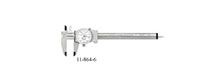 Brown & Sharpe Dial Caliper 0 to 6 Inch (in) White Face (11-864-6) - 2