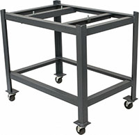 Precise 24 x 36 Inch (in) Size for Granite Surface Plates Heavy-Duty Steel Stand with Roller (STC-200)