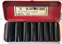 Precise 9 Piece 3/8 Inch (in) Drive SAE Deep Impact Socket Set