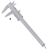 Vernier Inch/Metric Caliper with Fine Adjustment (30-493-1) - 2