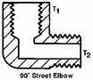 Trico 1/8 x 1/8 Inch (in) Size British Standard Pipe Taper (BSPT) Thread Central Lubrication System Fitting (223578)