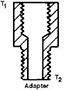 Trico 1/8 x 1/8 Inch (in) Size British Standard Pipe Taper (BSPT) Thread Central Lubrication System Fitting (223594)