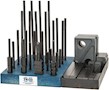 TE-CO® 3/8 Inch (in) Table T-Slot and 5/16-18 Stud Size 50 Piece Fixturing Step Block and Clamp Set