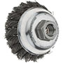 Tru-Maxx3-1/2 Inch (in) Diameter and 13,000 Revolutions per Minute (rpm) Maximum Speed Knotted Wire Threaded Arbor Steel Fill Cup Brush (32246696)