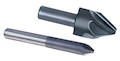 82 Degree Angle with 1/4 Inch (in) Size High Speed Steel (HSS) 6 Flute Chatterless Countersink