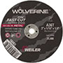 Weiler Abrasives 1/4 Inch (in) Hole Size 25000 Revolutions per Minute (rpm) Maximum Speed Aluminum Oxide Cut-Off Wheel (61956587)