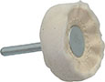 2 Inch (in) Diameter and 3/4 Inch (in) Thickness Loose Sewn Mounted Buffing Wheel (77750263)