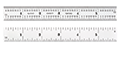 Starrett 604R-6 6 Inch (in) Size Steel Ruler with Inch Graduations
