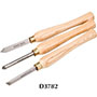 Shop Fox 3 Piece 11-5/8 Inch (in) Length Lathe Chisel Set (D3782)