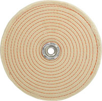 Dico 8 Inch (in) Diameter and 1/2 Inch (in) Thickness Spiral Sewn Unmounted Buffing Wheel (00533463)
