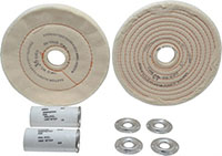 Dico 6 Inch (in) Diameter Cushion Spiral Sewn Buffing Wheel (00534362)
