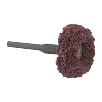 Superior Abrasives 1-1/2 Inch (in) Diameter and 1 Inch (in) Thickness Soft Mounted Satin Disc Buffing Wheel (61466827)