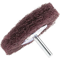Merit Abrasives 3 Inch (in) Diameter Medium Mounted Scrubber Buffing Wheel (72371768)