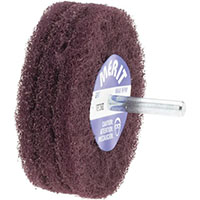 Merit Abrasives 3 Inch (in) Diameter Medium Mounted Scrubber Buffing Wheel (72371784)