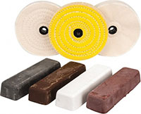 6 Inch (in) Diameter Concentric Loose Sewn Buffing Wheel (77750206)