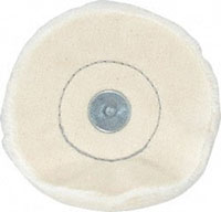 4 Inch (in) Diameter and 1/2 Inch (in) Thickness Loose Sewn Mounted Buffing Wheel (77750305)