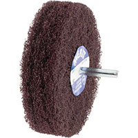 Merit Abrasives 4 Inch (in) Diameter Medium Mounted Scrubber Buffing Wheel (84525393)