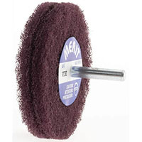 Merit Abrasives 3 Inch (in) Diameter Medium Mounted Scrubber Buffing Wheel (84525476)