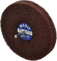Merit Abrasives 5 Inch (in) Diameter Medium Mounted Scrubber Buffing Wheel (84525500)