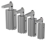 Destaco Pneumatic and 5.22 Inch (in) Height Right Hand Swing Power Clamp