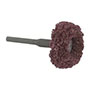 Superior Abrasives 1-1/2 Inch (in) Diameter and 1 Inch (in) Thickness Soft Mounted Satin Disc Buffing Wheel (61466827)